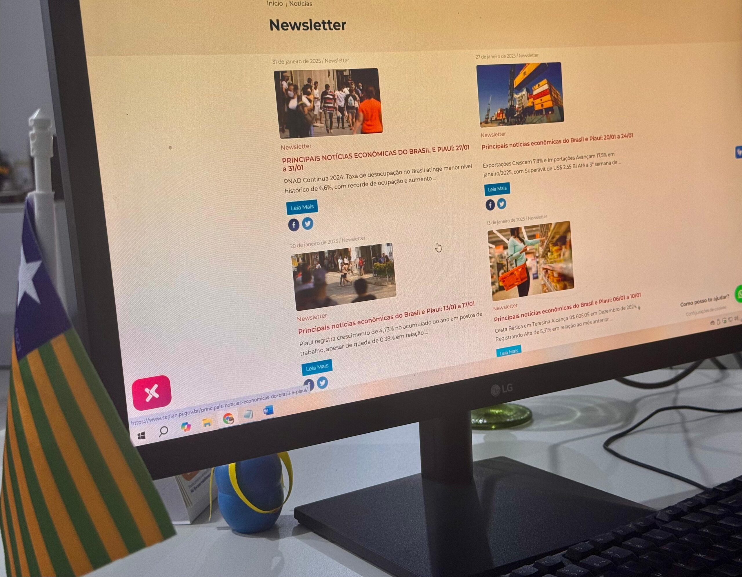 Seplan disponibiliza Newsletter sobre economia do Brasil e Piauí