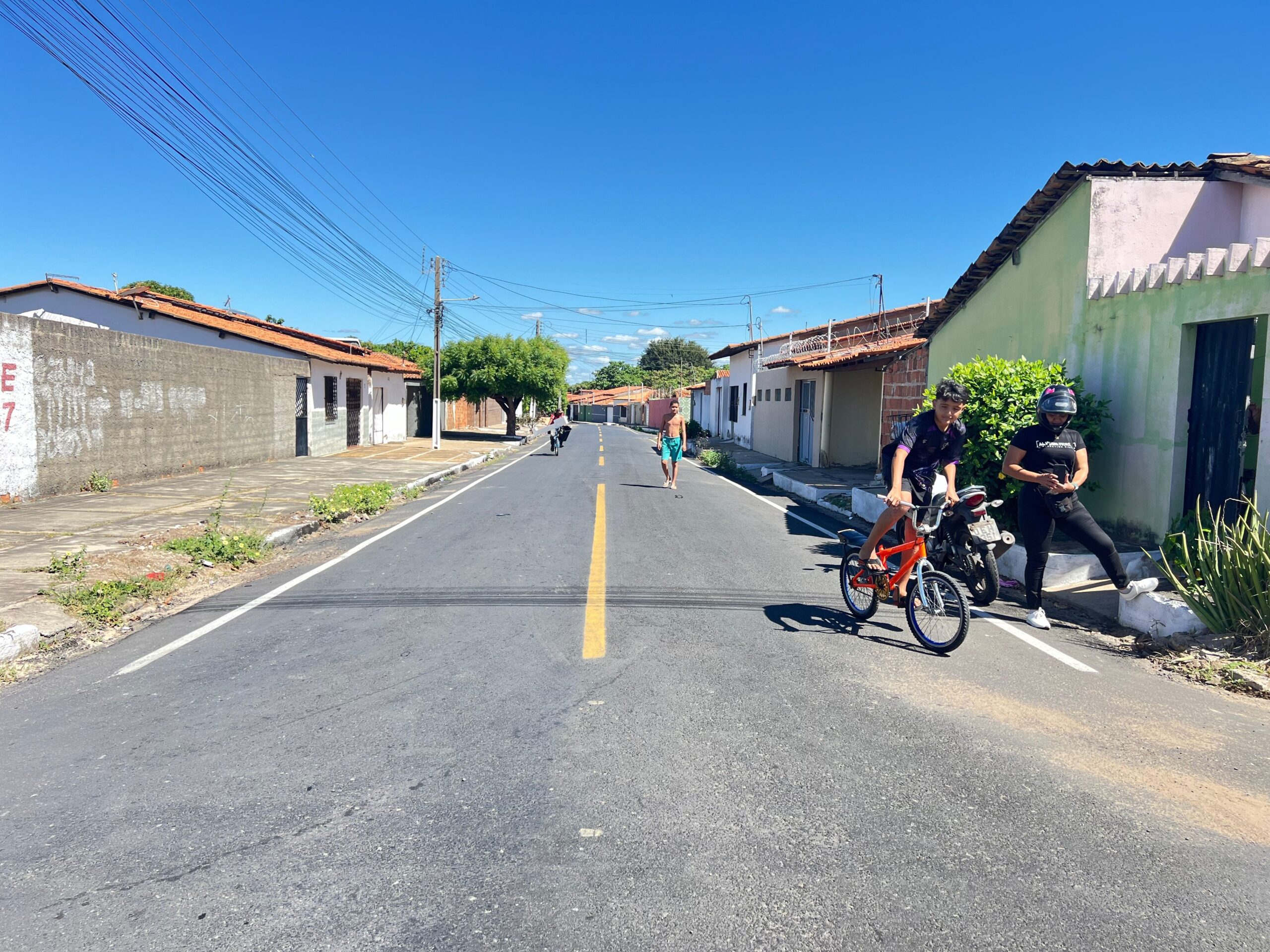 Ruas de Parnaíba recebem pavimentação asfáltica através do OPA 2024-2025