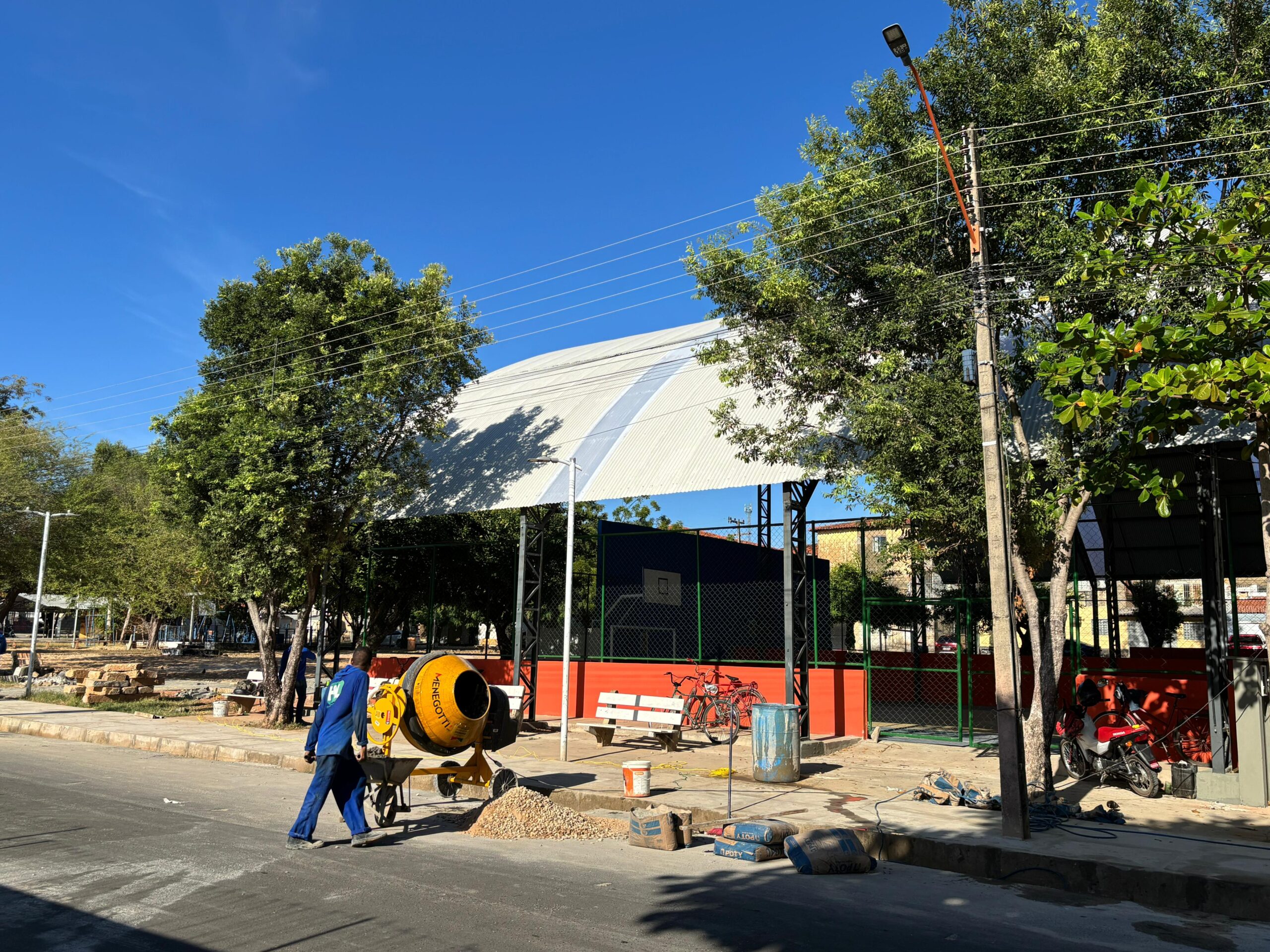 Praça do Morada Nova passa por reforma com recursos do OPA