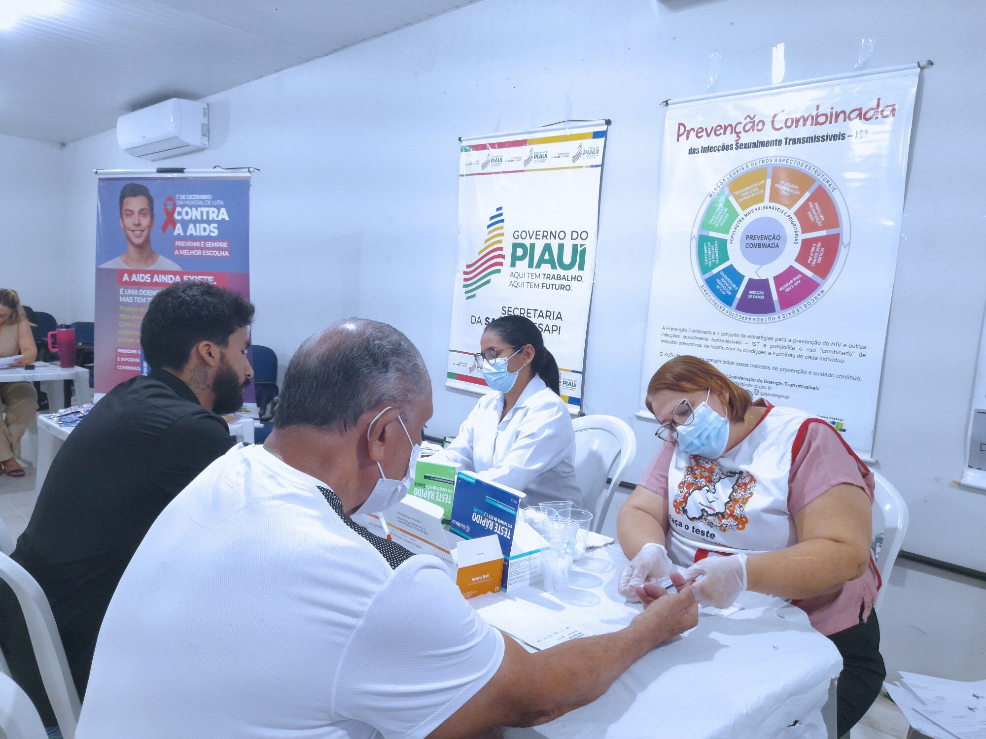 SEPLAN promove Campanha “Fique Sabendo”, com testagem rápida para HIV e ISTs