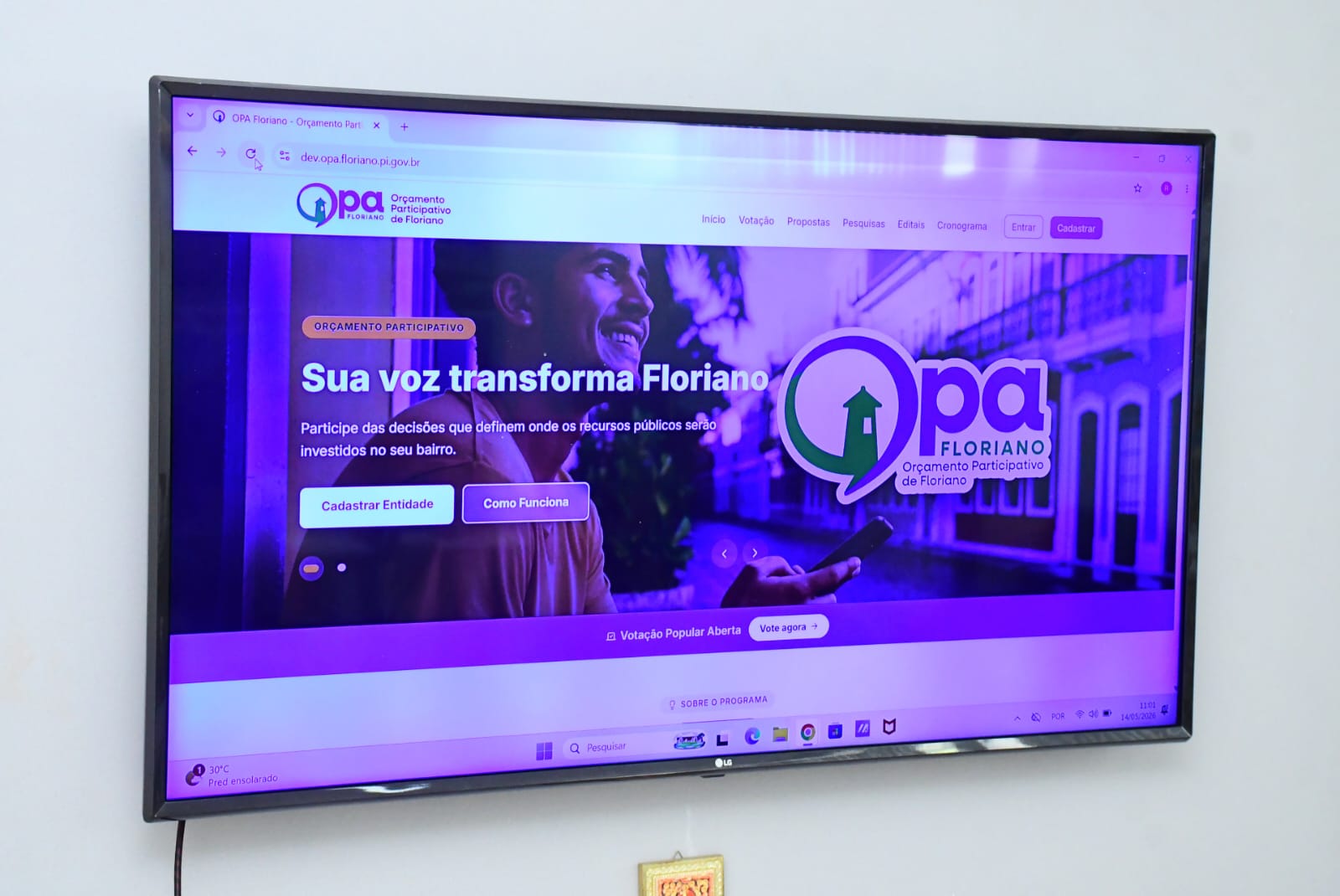 Floriano apresenta plataforma inspirada na iniciativa do Orçamento Participativo digital do Governo do Piauí
