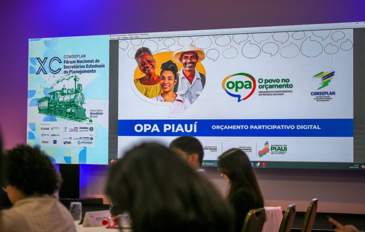 Piauí compartilha experiência do Orçamento Participativo (OPA) em Fórum Nacional de Planejamento