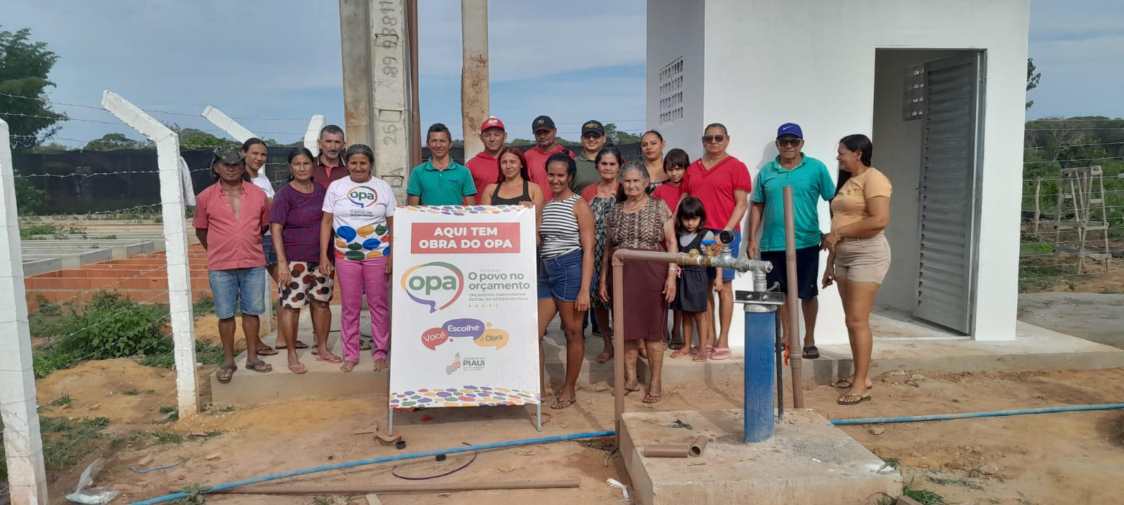 OPA: Localidade na zona rural de Picos é beneficiada com Sistema de Abastecimento de Água