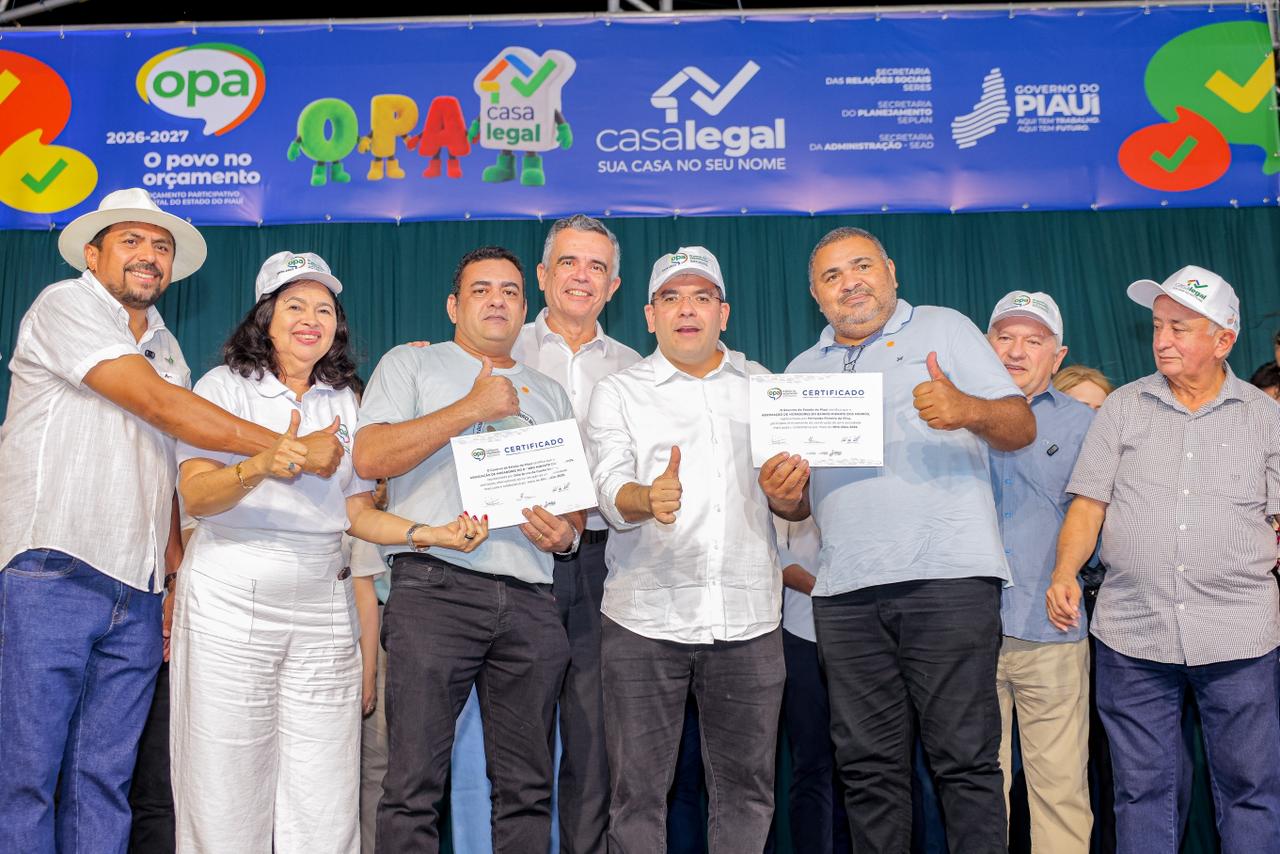 Rafael Fonteles entrega 17 obras do OPA na zona Leste de Teresina e autoriza mais de R$ 4 milhões em investimentos
